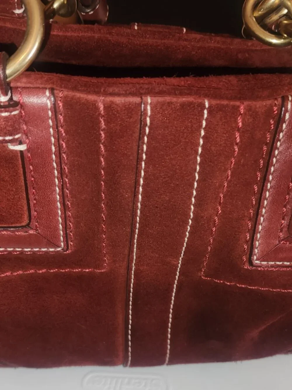 Vintage  Y2K Coach Soho Mia - Burgundy Suede absolutely stunning